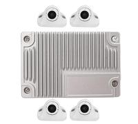 Akozon Coche Sistema Circundante con Vista de Pájaro de 360 Grados Cámaras de Respaldo para Vehículos con Grabadora de Monitoreo Panorámica Panorámica