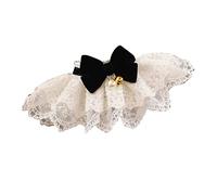 Akozon Collar de Encaje para Mascotas, Lazo Suave de Llevar, Bufanda Cómoda, Decoración para Perros (S)