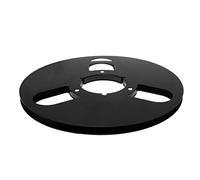 Akozon Compatible de 1/4 "de 10 Pulgadas de Aleación Vacía de Aluminio Velete de 3 Agujeros Abiertos para Carrete para Carrete (BLACK)