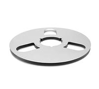 Akozon Compatible de 1/4 "de 10 Pulgadas de Aleación Vacía de Aluminio Velete de 3 Agujeros Abiertos para Carrete para Carrete (SILVER)