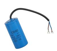 Akozon Condensador de Conmutación CD60 250 V 300 Uf Accesorio para Electrodomésticos a Prueba de Explosiones, Condensador de Arranque CD60 250 V 300 Uf con Cable 40 ° C/70 ° C/21 Mini de