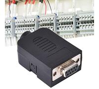 Akozon Conector DB9 de 9 Pines a Adaptador Serie de Terminal con - Conector Hembra Tipo Tornillo Compacto Control Industrial - 2 Piezas