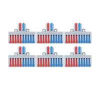 Akozon Conector de Cable de Tuerca de Palanca 6 uds. Conector de Cable de Palanca 2 en 10 Salidas Conectores de Eléctrico de Conexión Rápida Terminales de Iluminación