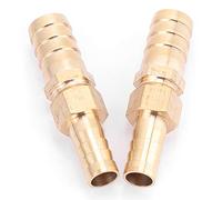 Akozon Conector de Enchufe Reductor de Púas de Manguera de Latón - 2 Piezas 10 Mm 12 Mm para Transición de Diámetro de Tubería, Accesorios de Latón de Primera Calidad para Aplicaciones de Plomería