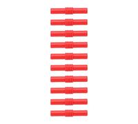 Akozon Conectores de Acoplador de Plátano Femenino de 4 Mm a 10 Mm a Hembra Ideales para Electrónica y Electrodomésticos (rojo)
