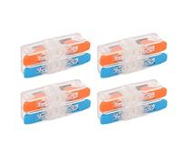 Akozon Conectores de Conductores Compactos de 10 PC 2 en 2 Empalmes de Alambre de Palanca para Aplicaciones Eléctricas, 41a, 450V