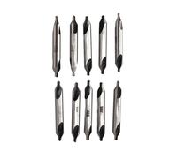 Akozon Conjunto de Broca de Perforación Central de Acero de Alta Velocidad de 10 Piezas de Alta Velocidad 2.5 Mm Herramientas de Perforación de Precisión