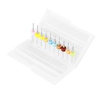 Akozon Conjunto de brocas micro perforadas para PCB 10 piezas 0.1-1.0mm Juego de brocas de carburo de tungsteno Herramienta para placa de circuito impreso de PCB