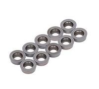 Akozon Conjunto de Cortador de Inserción de de Carburo Cementado de 10 Piezas para el Kit de Herramientas de Fresado de Precisión de Torno de CNC