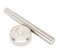 Akozon Conjunto de Herramientas de Cuero con Punzón Doble de 10 Mm con una Base de Herramientas con Base y Varilla de Montaje para la Instalación de Botones