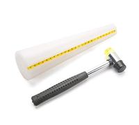 Akozon Conjunto de Herramientas de Joyería, Pulsera, Mandril Medidor, Martillo Calibrador de Plástico para Reparación y Creación