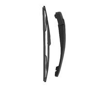 Akozon Conjunto de Hoja de Brazo Trasero, Kit de Hoja de Brazo de Limpiaparabrisas Trasero de Plástico para Coche Juego de Brazo de Limpiaparabrisas Impermeable para Peugeot 206