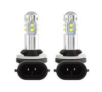 Akozon Conjuntos de luces antiniebla, 2pc cob led 50w 6000k 886 Bombillas de luz antiniebla para coche Bombilla LED Comprobar luces indicadoras del motor Luz antiniebla B