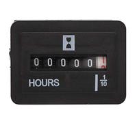 Akozon Contador de Horas de CA CC de 10-80 V, Dispositivo de Sincronización de Cuarzo para Motor y Generador, Recuento de 99999,9 Horas, Rendimiento Confiable para Aplicaciones Industriales