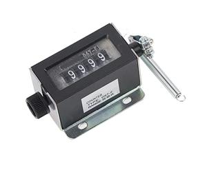 Akozon Contador manual D67-F 5 dígitos contador mecánico reajustable manual carrera fuerza de tracción interruptor manual mecánico 0 9999