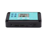 Akozon Controlador de Carga Solar con Salida USB Dual - Regulador MPPT de Carga Rápida para Paneles Solares de 12 V/24 V, Ideal para Uso Doméstico e Industrial (30A)