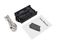 Akozon Controlador de Tiempo LED programable 5 Canales de Color Ajustable con CD Cable USB DC12 / 24V 20A