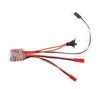 Akozon Controlador de Velocidad Electrónica de 20A ESC con Freno de 2 KHz hacia Adelante/para Automóviles y Botes RC ((Controlador electrónico Cepillado))