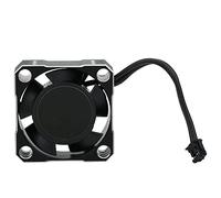 Akozon Controlador de Velocidad Electrónico de 32000 Rpm Ventilador de Refrigeración de Aluminio de 25 X 25 Mm para Coches Rc Ventilador de Metal de Alta Velocidad con Disipación de Calor Negro y