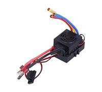 Akozon Controlador de Velocidad Electrónico sin Escobillas 60A RC ESC Impermeable para Coche de Control Remoto 1/10, Controlador de Velocidad Electrónico sin Escobillas ESC para Coche de Control