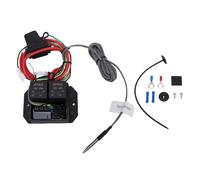 Akozon Controlador de Ventilador de Radiador Digital, Interruptor LED, Pantalla en Tiempo Real, 104 230 °F para Kit de Ventilador Eléctrico Automotriz