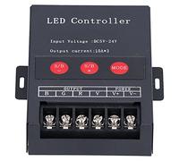 Akozon Controlador LED RGB PWM con Proyecto de Luz de Tira de Control Remoto - 5V-12V-24V - Componentes de Control Industrial