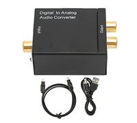 Akozon Convertidor Digital a Analógico Adaptador a óptico - Convertidor de Sonido Profesional para Cine en Casa con Tecnología de Reducción de Ruido