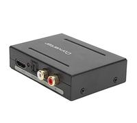 Akozon Convertidor Extractor 4K 30Hz con Salida SPDIF R/L, a Divisor para de TV, Modos 2.0CH 5.1CH, Construcción de Aleación de Aluminio, Plug & Play (BLACK)
