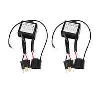 Akozon Convertidor Polar, 2PCS Aleación de polaridad inversa LED Convertidor Negativo Interruptor Polar Negativo Adaptador de arnés Polaridad Invertida para H4