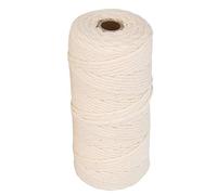 Akozon Cordón de Hilo de Macrame de Algodón de 100 M de Algodón de 3 Mm Ideal para Manualidades de Bricolaje, Tejido y Decoración del Hogar