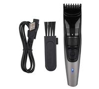 Akozon Cortapelos SK-539 Autoservicio de carga USB el¨¦ctrica M¨¢quina de afeitar del cabello port¨¢til Recortadora de cabello(Negro)