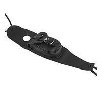Akozon Cubierta de Cuero PU para Bolsa de y Aceite, Almohadilla para Panel, Accesorio para Motocicleta, Compatible con Iron 883 1200 con 2 "de Diámetro, Bolsa de Cuero PU Negra y Correas de Montaje