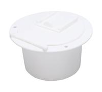 Akozon Cubierta de Escotilla de Cable de Alimentación para RV, Escotilla de Cable Eléctrico Redonda de Fácil Instalación de Plástico ABS para Autocaravana RV