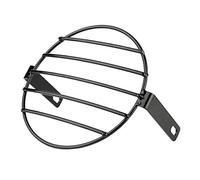 Akozon Cubierta de la Parrilla del Faro 7 Pulgadas de Metal Retro Parrilla de la Motocicleta Montaje Lateral Cubierta de la Linterna