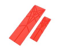 Akozon Cucharas Medidoras de 3 Pulgadas, Utensilio de Cocina Plegable para Hornear, Cocinar y Alimentos, Silicona de Grado Alimenticio, Diseño Plano, Utensilio Multifunción que Ahorra Espacio (Rojo