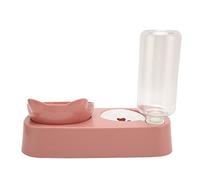 Akozon Cuencos de Agua para Mascotas, Alimentador de Agua Automático Desmontable Elevado, Juego de Platos de Comida para Perros Pequeños y Medianos, Comida de Agua para Mascotas Verde