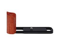 Akozon de Madera en Forma de L, Agarre Apto para Cámara X E5, Aleación de Aluminio, Empuñadura en Forma de L con Placa (Black)