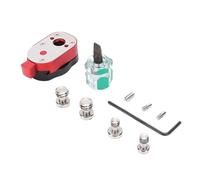 Akozon de Placa de Cámara Adaptador de Montaje Universal para Estabilizadores Monitores de Video Kit de Configuración Conveniente con Tornillo de 1/4 de Pulgada Adaptador de Montaje