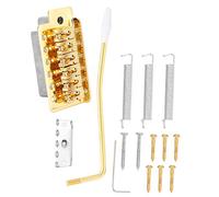 Akozon de Trémolo con Rodillo, Puente Vibrato de Bloqueo único, Pieza Trasera para Guitarra St, Color Plateado (GOLD)