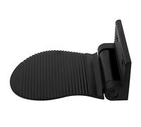 Akozon Descanso de Aluminio sin Deslizamiento de Akozon con Estante Almacenamiento y Estera antideslizante: Resistente, Elegante y Práctica para Uso en el Hogar u Oficina (BLACK)