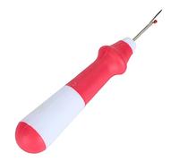 Akozon Destripador de Costuras - Quitahilos de Acero Inoxidable en 2 Colores - Prácticas Herramientas de Puntada para Abrir y Quitar Hilos Ergonómico Antideslizante para un Fácil Agarre (rojo)