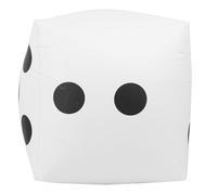 Akozon Dice Inflable Akozon: Dados de PVC Portátiles para Juegos de Fiesta Interior/Exterior, Actividades para e Hijos y Diversión Educativa (White)