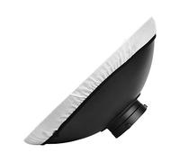 Akozon Difusor Reflector de Fotografía de Estudio Beauty Dish de 16 Pulgadas con Superficie Interna Plateada de Tela Suave en Forma de Panal para Estudio de Retrato con Luz