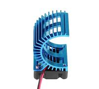 Akozon Disipador de Calor Accesorio Modelo con Ventilador de Refrigeración para Coche Eléctrico RC a Escala 1/10, Motor 540/550, Disipador de Calor del Motor (BLUE)