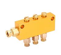 Akozon Distribuidor de Aceite de Latón Tipo Tk, Válvula Divisora de Lubricación de 3 Salidas para Centro de Mecanizado Cnc, Máquinas Herramientas, Equipo de Forja (#2)