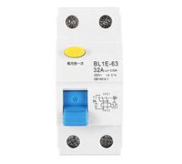 Akozon Disyuntor actual residual BL1E-63 32A 1P + N RCCB Interruptor de circuito por falla a tierra con protección contra sobrecarga 230V 30mA