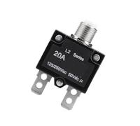 Akozon Disyuntor de Interruptor Térmico de Reinicio de 20A para Generador - Protector de Sobrecarga de Sobrecorriente 125/250V (20A)