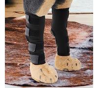 Akozon Dog Delantero de la Pierna Delantera 1 par de Soporte de Soporte Protector Wrap Black L para Casa (S)