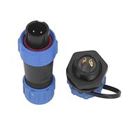 Akozon Enchufe Masculino, 2 Pines Aviación Junta Conectador de Enchufe Electrical Cable Conector Conector Impermeable SP13 2 IP68 Butt