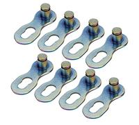 Akozon Enlace Rápido 12v, 4 Pares de Bicicletas de Acero Bicicleta de 12 Velocidades Cha Piezas de Conector Accesorio de Ciclismo V Eslabones de Cadena Sram 12s Eslabón Perdido de Cadena (Vistoso)